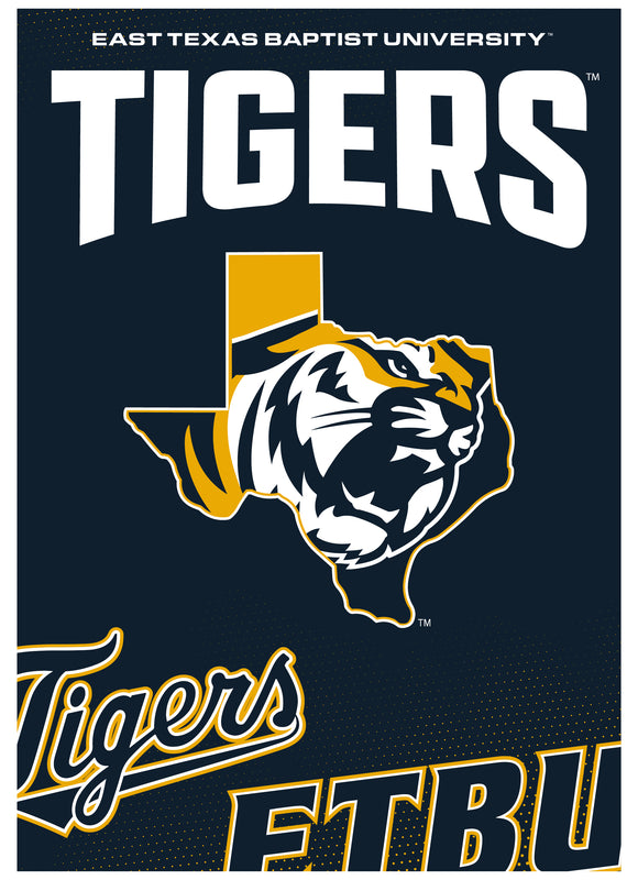 East Texas Baptist University Vintage Collegiate Poster – Officially Licensed College Wall Art 