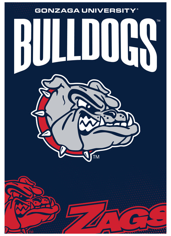Gonzaga Bulldogs Vintage Collegiate Poster – Officially Licensed College Wall Art 