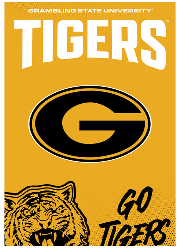 Grambling State Tigers Vintage Collegiate Poster – Officially Licensed College Wall Art 