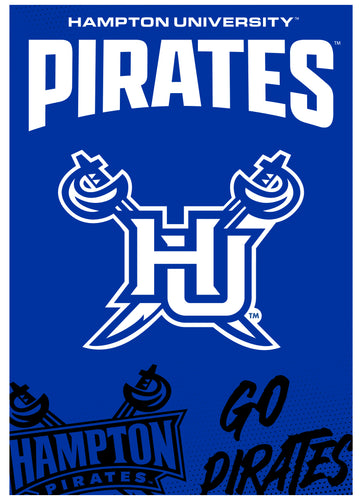 Hampton University Vintage Collegiate Poster – Officially Licensed College Wall Art 