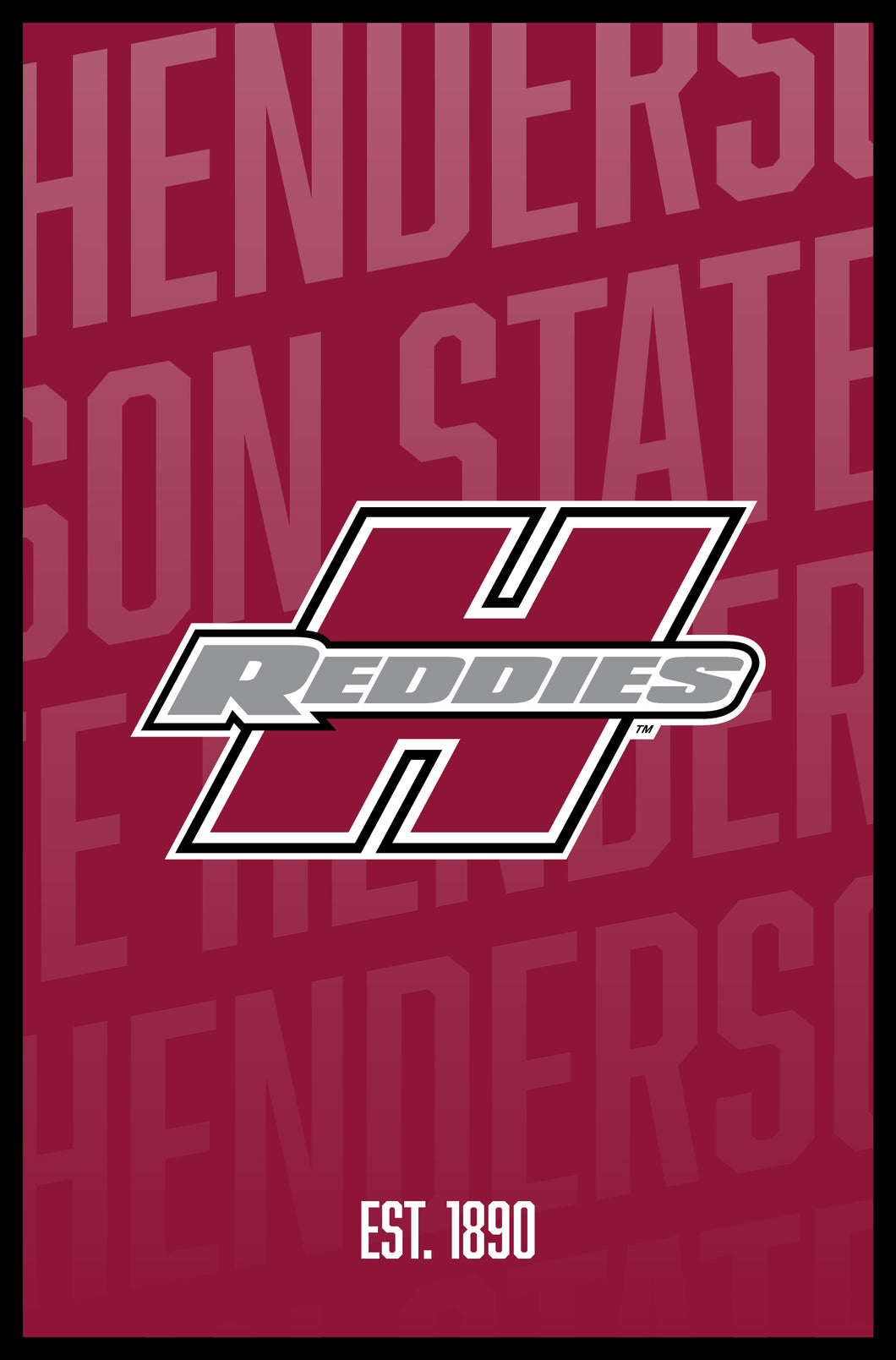 Henderson State Reddies Vintage College Poster Officially Licensed Collegiate Product 16 x 24-Inches