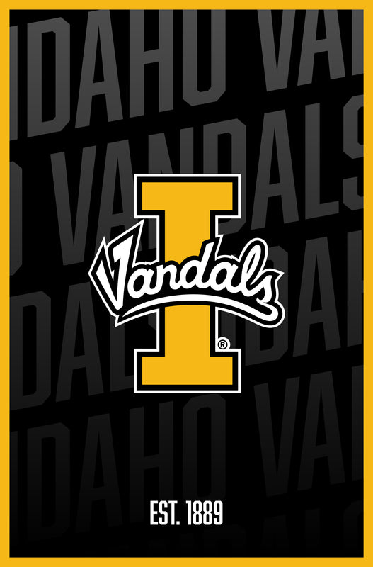 Idaho Vandals Vintage College Poster Officially Licensed Collegiate Product 8 x 10-Inches