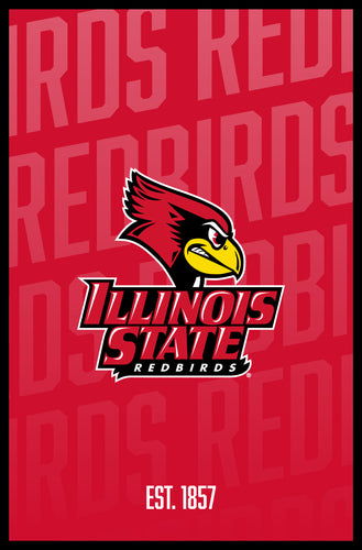Illinois State Redbirds Vintage College Poster Officially Licensed Collegiate Product 16 x 24-Inches