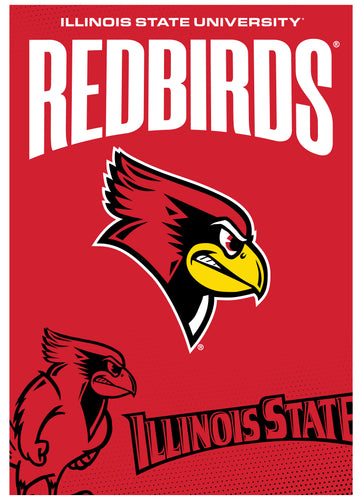 Illinois State Redbirds Vintage Collegiate Poster – Officially Licensed College Wall Art 