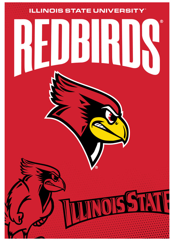 Illinois State Redbirds Vintage Collegiate Poster – Officially Licensed College Wall Art 
