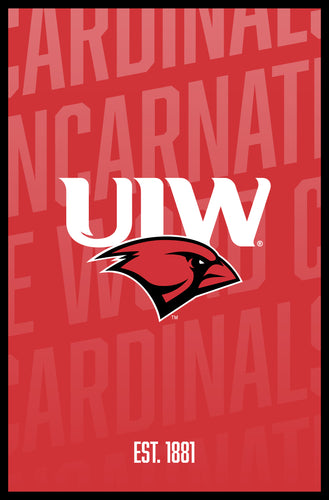 Incarnate Word Cardinals Vintage College Poster Officially Licensed Collegiate Product 8 x 10-Inches