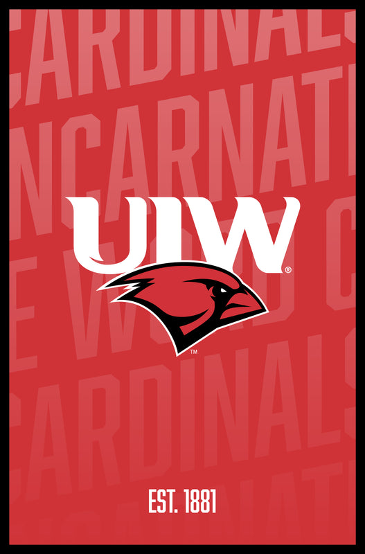 Incarnate Word Cardinals Vintage College Poster Officially Licensed Collegiate Product 8 x 10-Inches