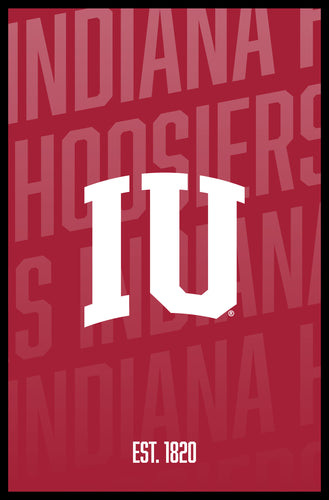Indiana Hoosiers Vintage College Poster Officially Licensed Collegiate Product 16 x 24-Inches