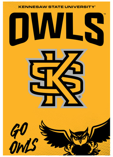 Kennesaw State University Vintage Collegiate Poster – Officially Licensed College Wall Art 