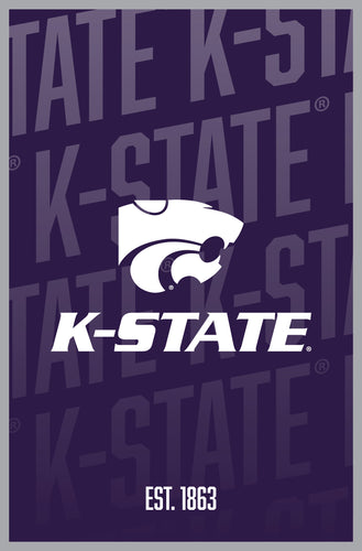 Kansas State Wildcats Vintage College Poster Officially Licensed Collegiate Product 16 x 24-Inches