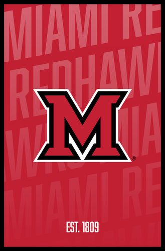 Miami University of Ohio Vintage College Poster Officially Licensed Collegiate Product 8 x 10-Inches