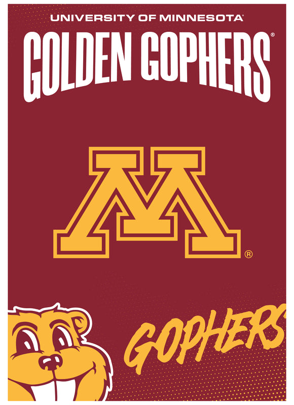 Minnesota Gophers Vintage Collegiate Poster – Officially Licensed College Wall Art 
