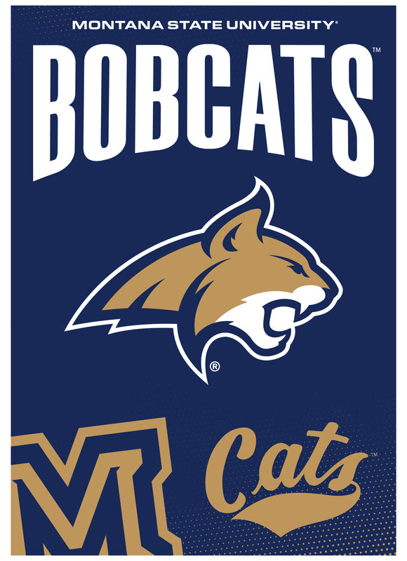 Montana State Bobcats Vintage Collegiate Poster – Officially Licensed College Wall Art 