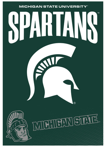 Michigan State Spartans Vintage Collegiate Poster – Officially Licensed College Wall Art 
