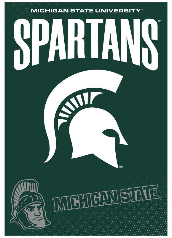Michigan State Spartans Vintage Collegiate Poster – Officially Licensed College Wall Art 