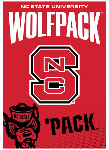 NC State Wolfpack Vintage Collegiate Poster – Officially Licensed College Wall Art 