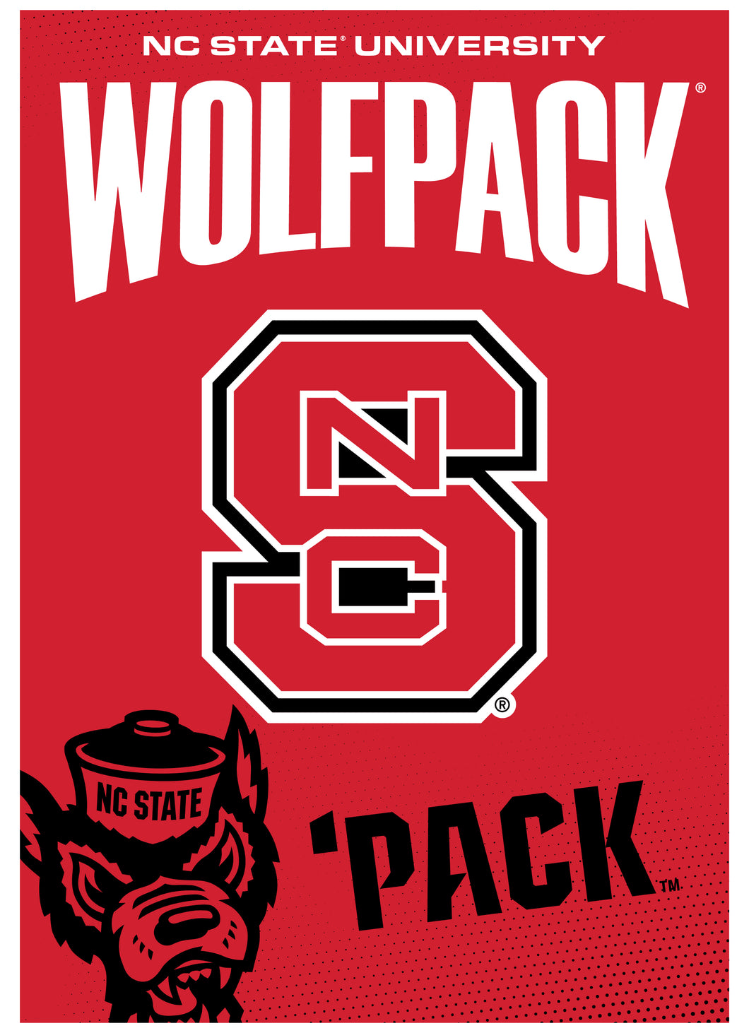 NC State Wolfpack Vintage Collegiate Poster – Officially Licensed College Wall Art 