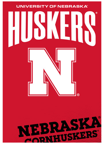 Nebraska Cornhuskers Vintage Collegiate Poster – Officially Licensed College Wall Art 