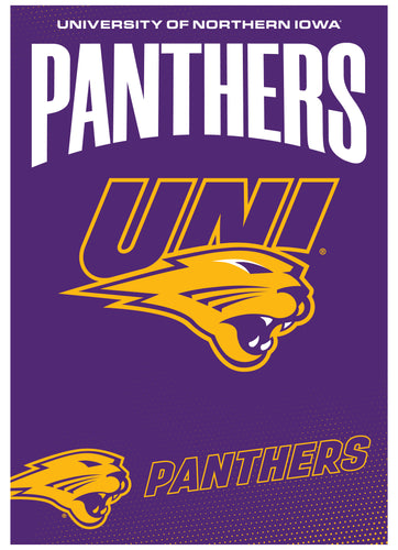 Northern Iowa Panthers Vintage Collegiate Poster – Officially Licensed College Wall Art 