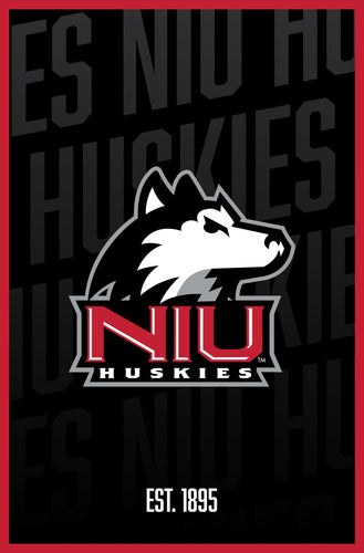 Northern Illinois Huskies Vintage College Poster Officially Licensed Collegiate Product 8 x 10-Inches