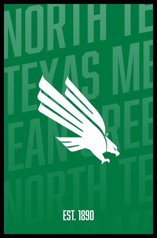 North Texas Vintage College Poster Officially Licensed Collegiate Product 11 x 14-Inches