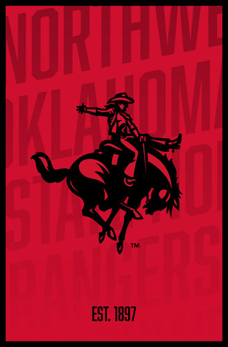 Northwestern Oklahoma State University Vintage College Poster Officially Licensed Collegiate Product 8 x 10-Inches