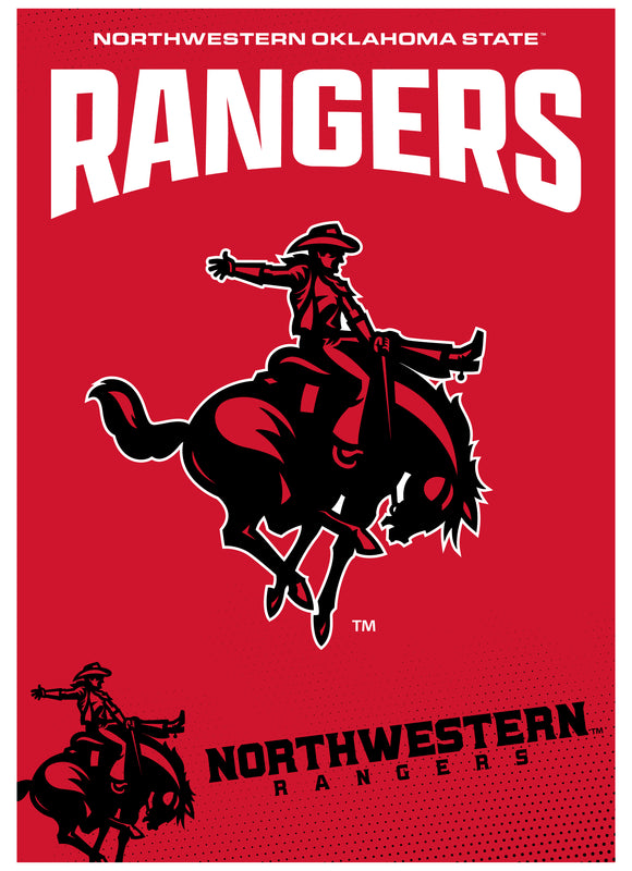 Northwestern Oklahoma State University Vintage Collegiate Poster – Officially Licensed College Wall Art 