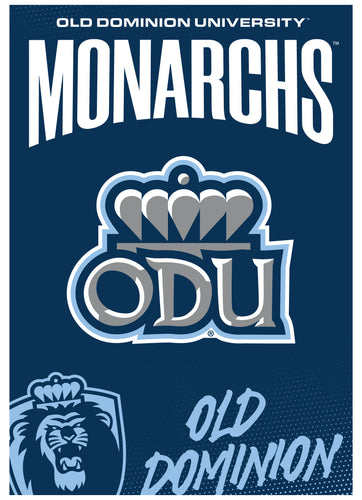 Old Dominion Monarchs Vintage Collegiate Poster – Officially Licensed College Wall Art 