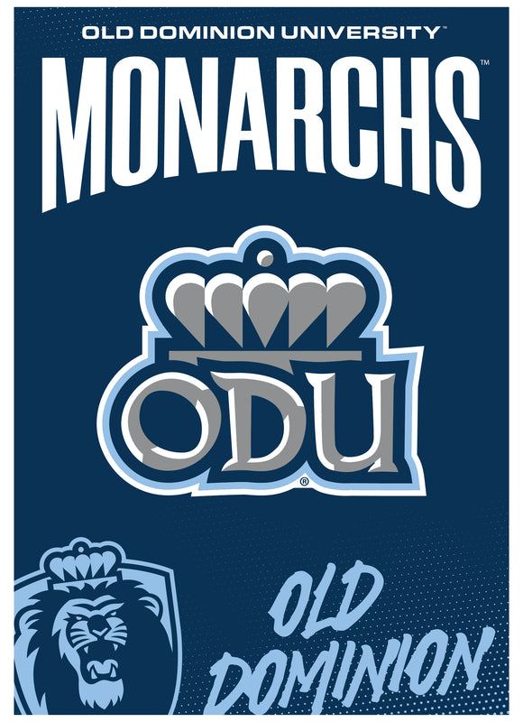 Old Dominion Monarchs Vintage Collegiate Poster – Officially Licensed College Wall Art 