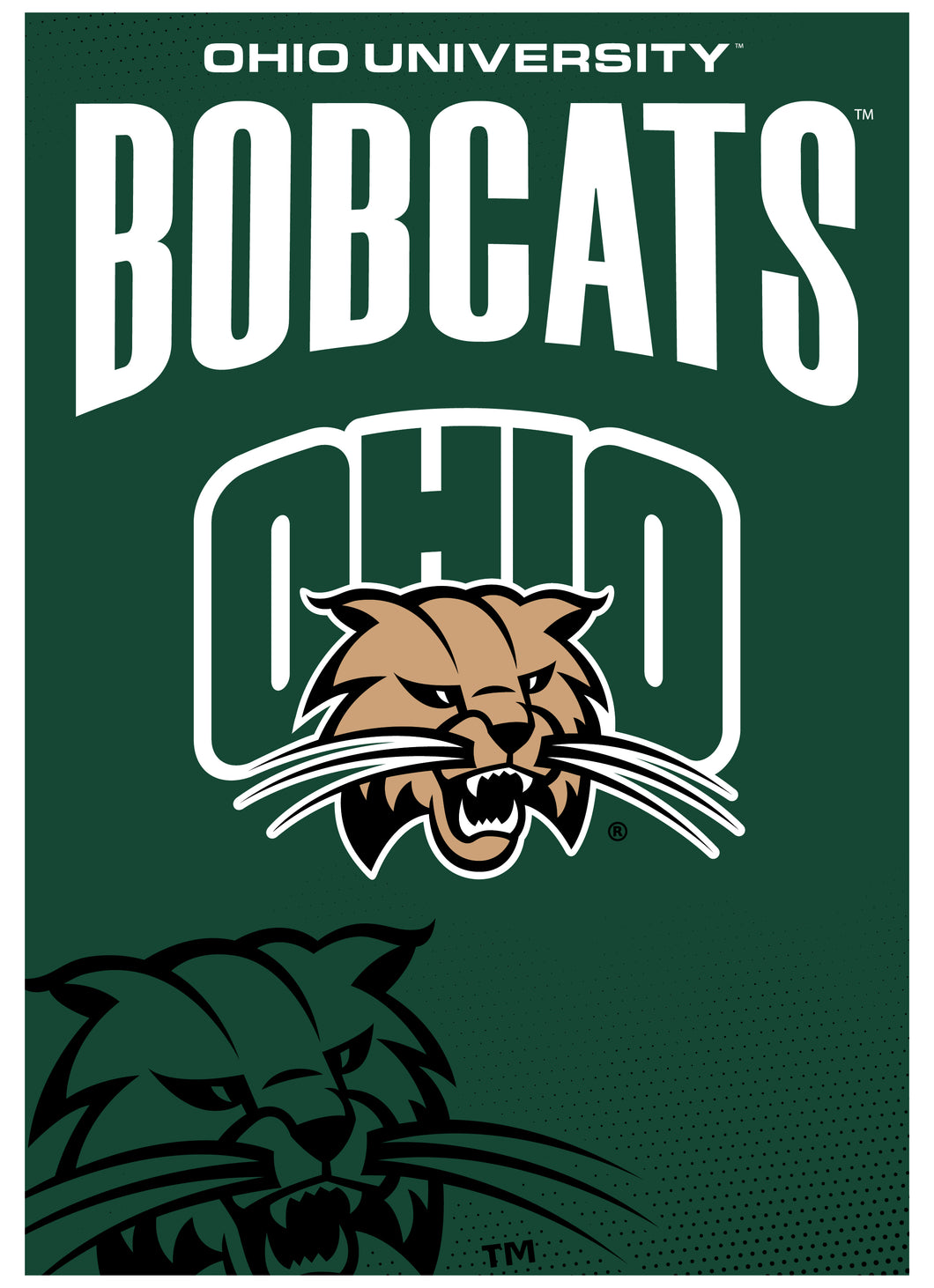 Ohio University Vintage Collegiate Poster – Officially Licensed College Wall Art 