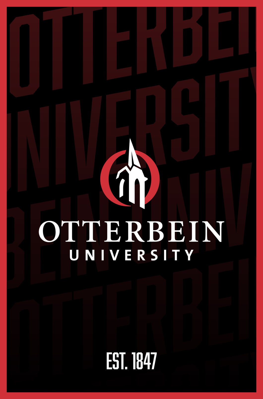 Otterbein University Vintage College Poster Officially Licensed Collegiate Product 16 x 24-Inches