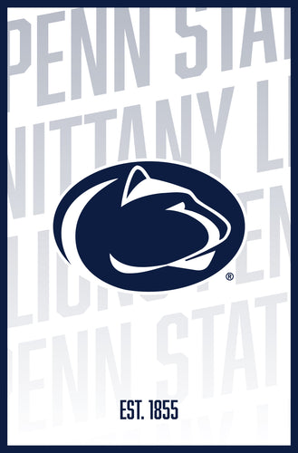 Penn State Nittany Lions Vintage College Poster Officially Licensed Collegiate Product 16 x 24-Inches