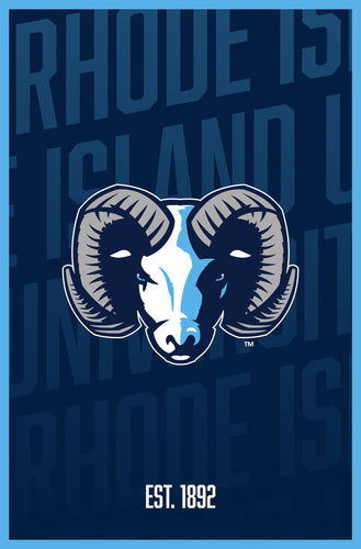 Rhode Island University Vintage College Poster Officially Licensed Collegiate Product 8 x 10-Inches