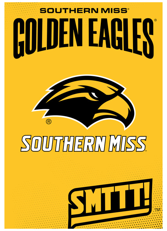 Southern Mississippi Golden Eagles Vintage Collegiate Poster – Officially Licensed College Wall Art 