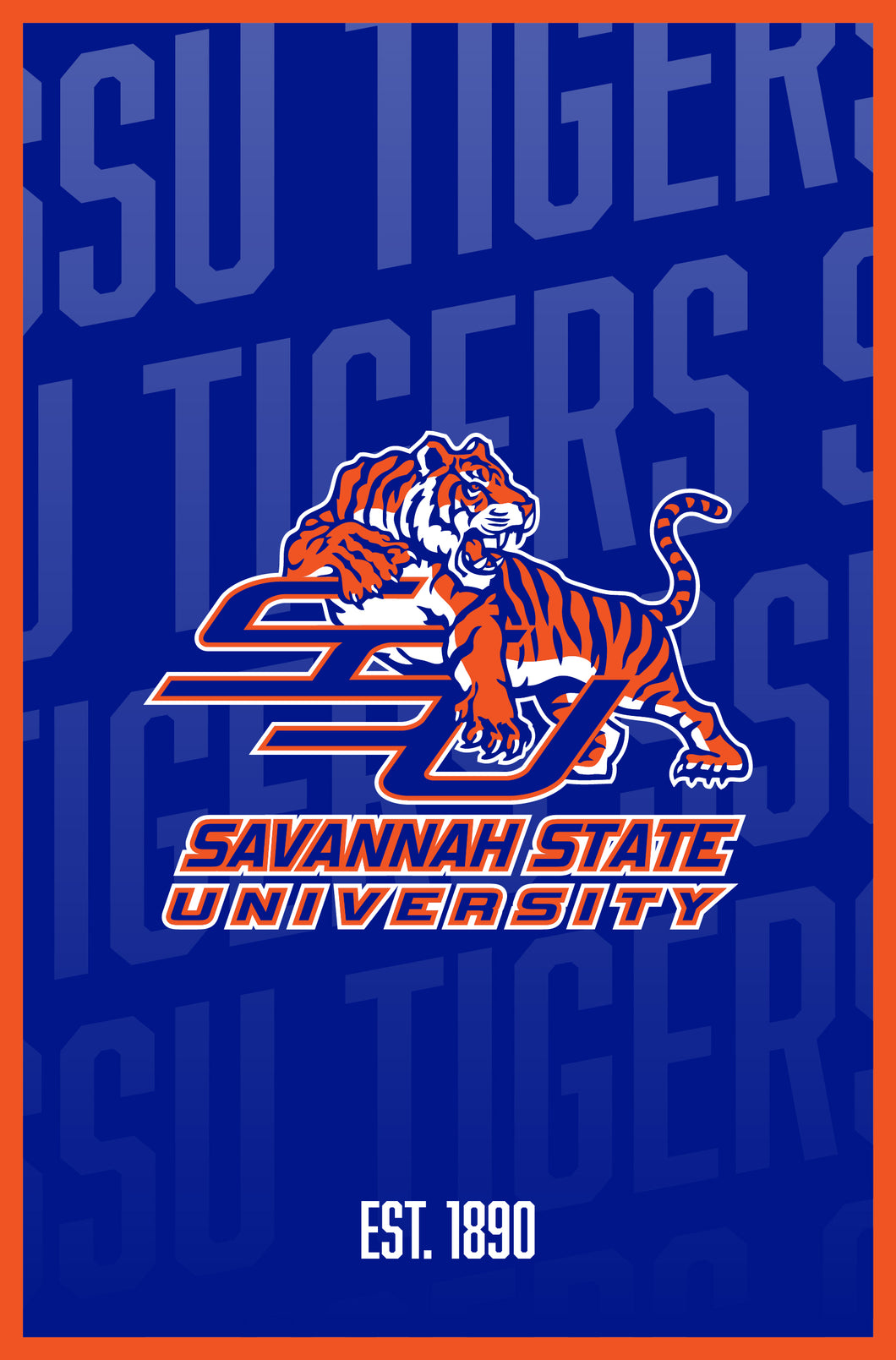 Savannah State University Vintage College Poster Officially Licensed Collegiate Product 11 x 14-Inches