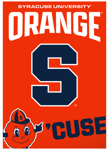 Syracuse Orange Vintage Collegiate Poster – Officially Licensed College Wall Art 