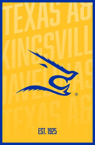 Texas A&M Kingsville Javelinas Vintage College Poster Officially Licensed Collegiate Product 16 x 24-Inches