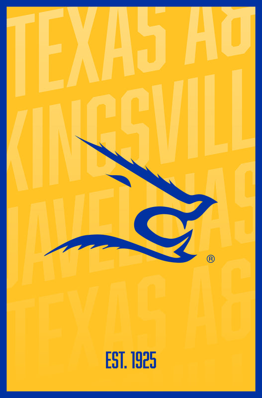 Texas A&M Kingsville Javelinas Vintage College Poster Officially Licensed Collegiate Product 16 x 24-Inches