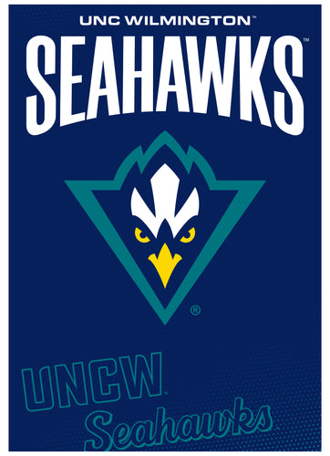 North Carolina Wilmington Seahawks Vintage Collegiate Poster – Officially Licensed College Wall Art 