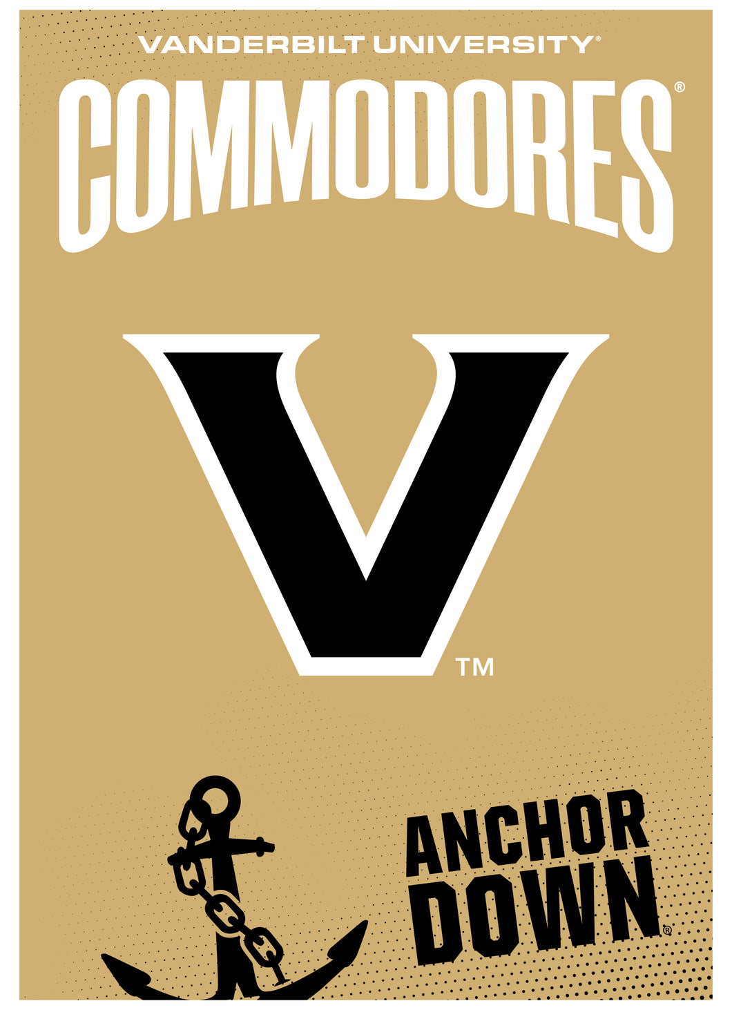 Vanderbilt University Vintage Collegiate Poster – Officially Licensed College Wall Art 