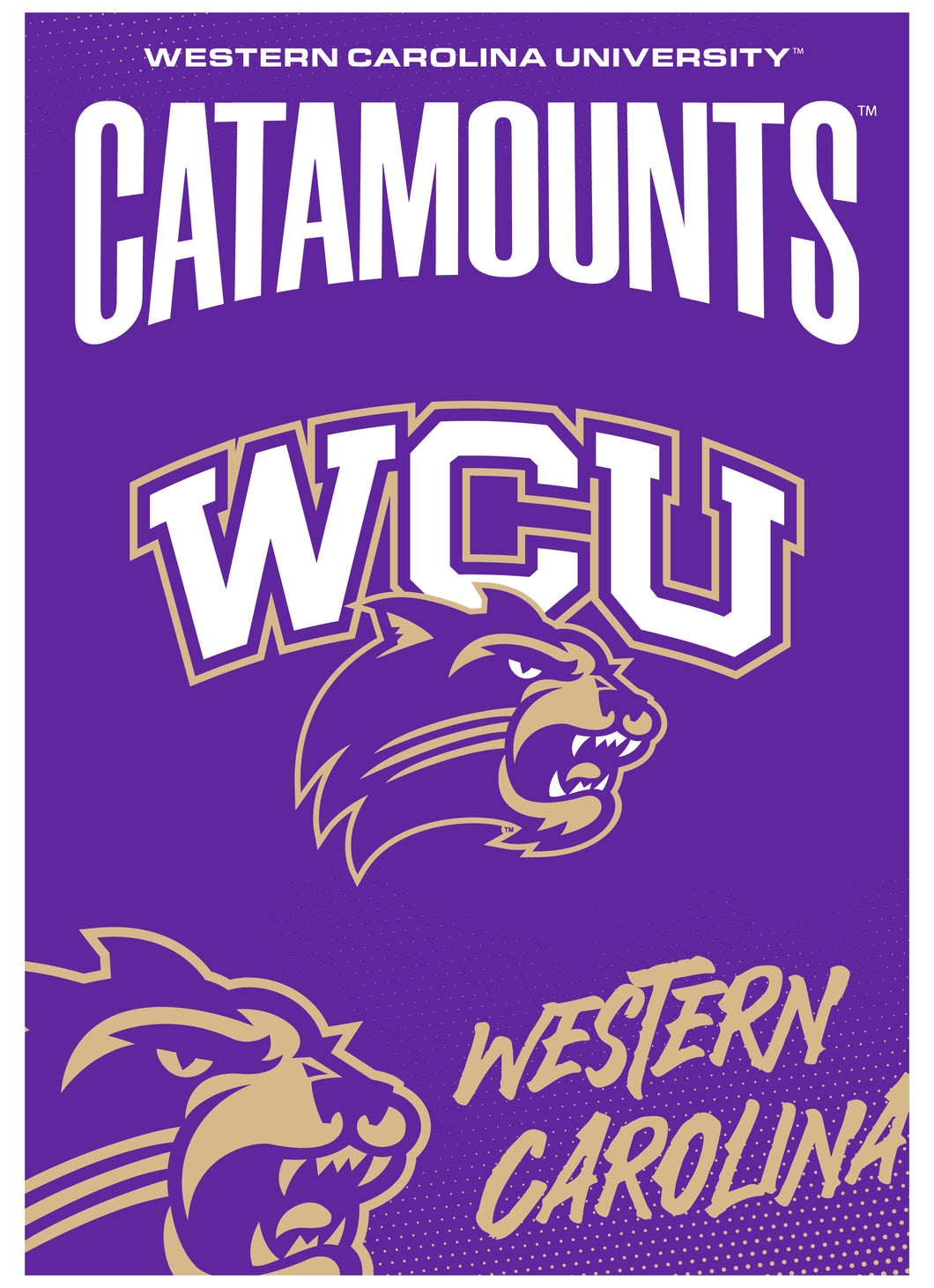 Western Carolina University Vintage Collegiate Poster – Officially Licensed College Wall Art 