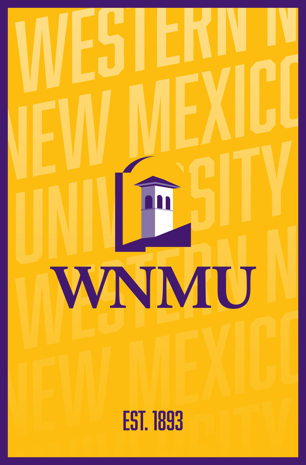Western New Mexico University Vintage College Poster Officially Licensed Collegiate Product 11 x 14-Inches
