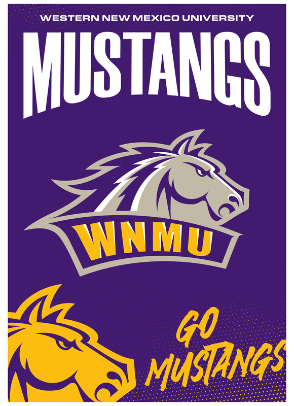 Western New Mexico University Vintage Collegiate Poster – Offic. Lic. Wall Art