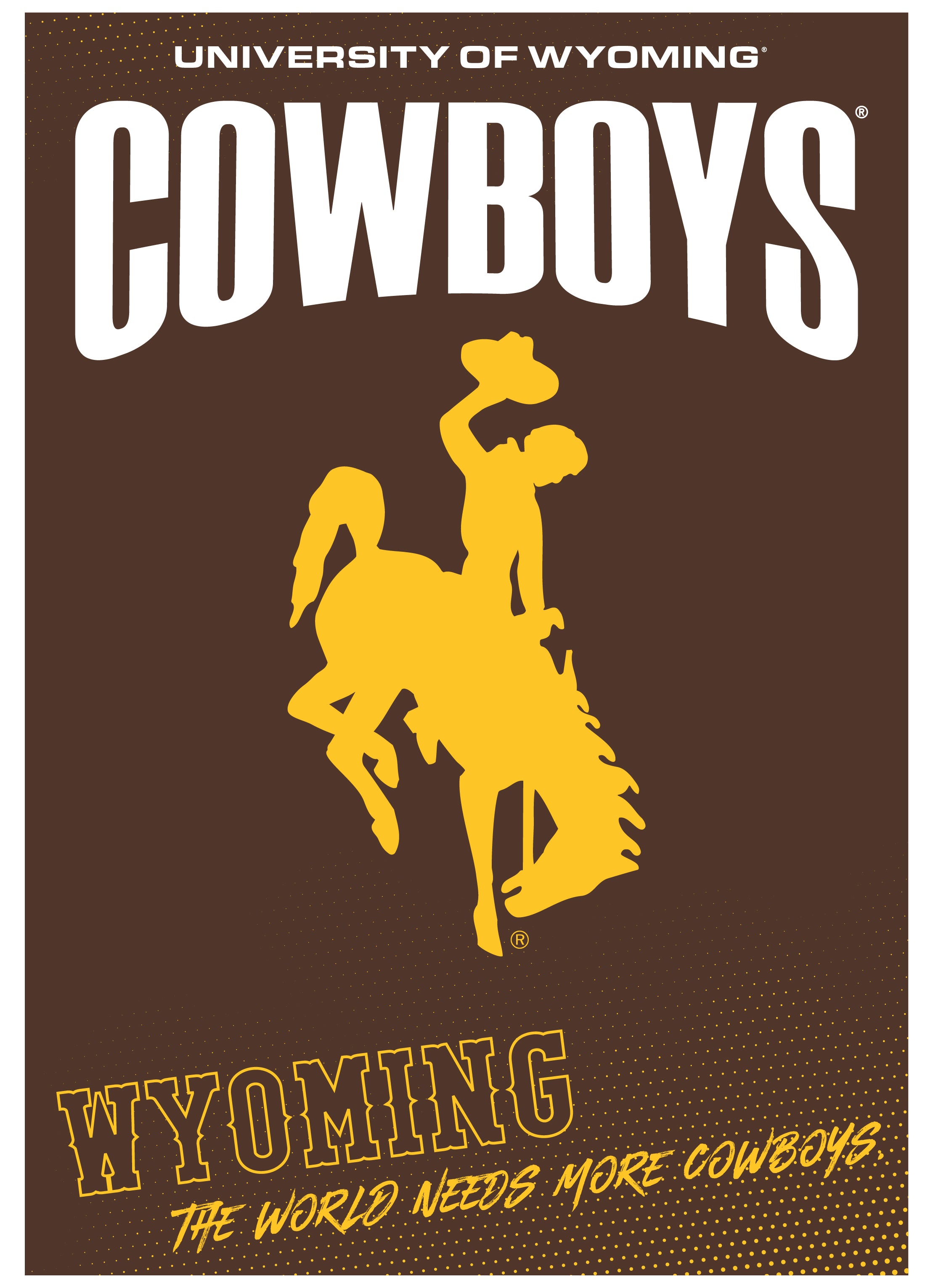 University of Wyoming Vintage Collegiate Poster – Officially Licensed ...