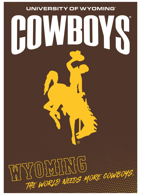 University of Wyoming Vintage Collegiate Poster – Officially Licensed College Wall Art 