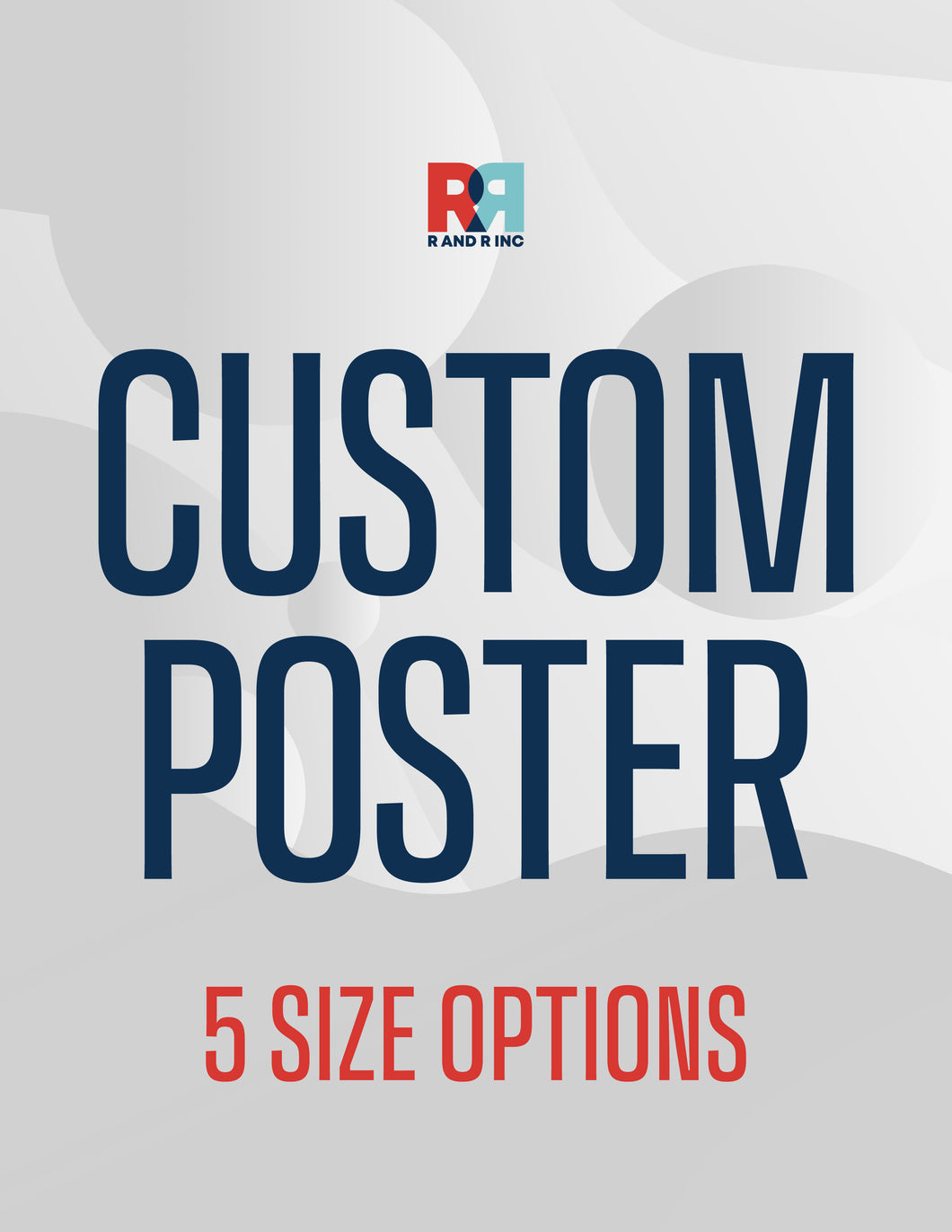 Custom Personalized Poster - Upload Your Image or Photo - 5 Size Options