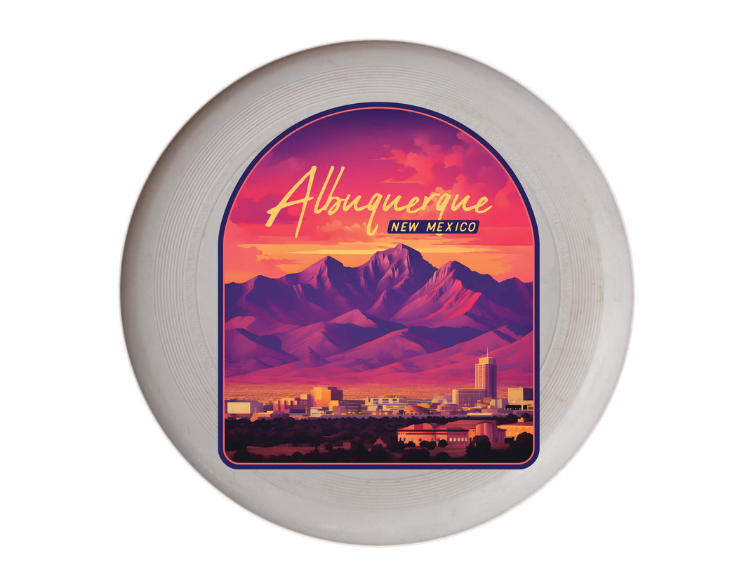 Alburqueque New Mexico Design B Souvenir Frisbee Flying Disc Single