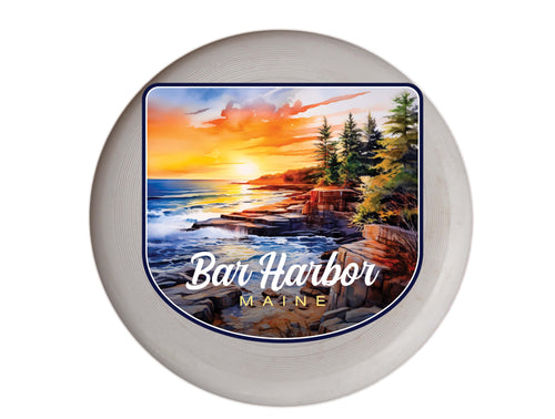 Bar Harbor Maine Design B Souvenir Frisbee Flying Disc Single