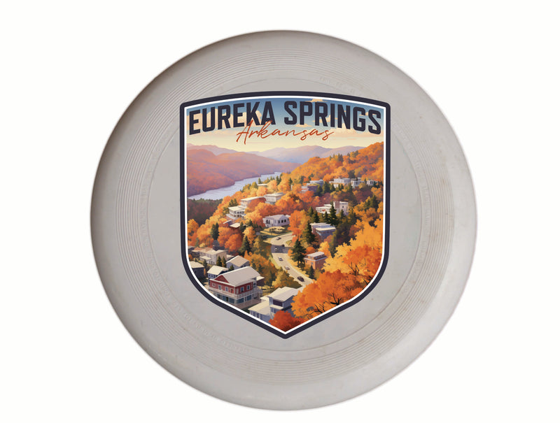 Eureka Springs Arkansas Little Switzerland of the Ozarks Design Souvenir Frisbee Flying Disc 2-Pack