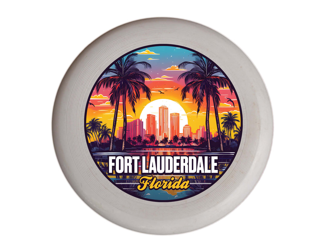 Fort Lauderdale Florida Design B Souvenir Frisbee Flying Disc 2-Pack